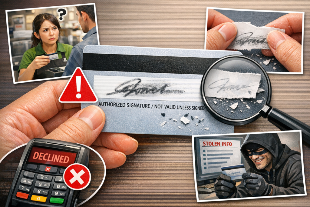 クレジットカード署名