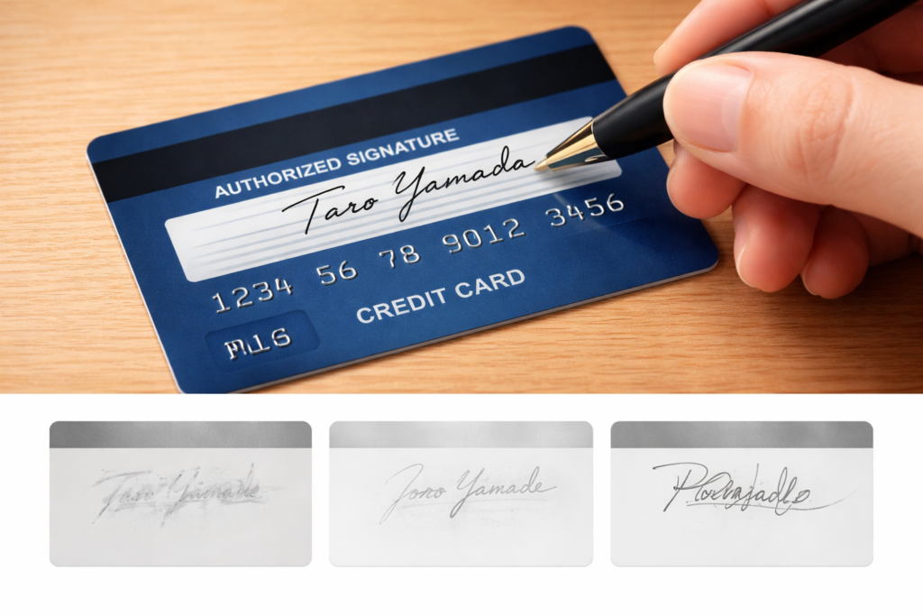 クレカ署名