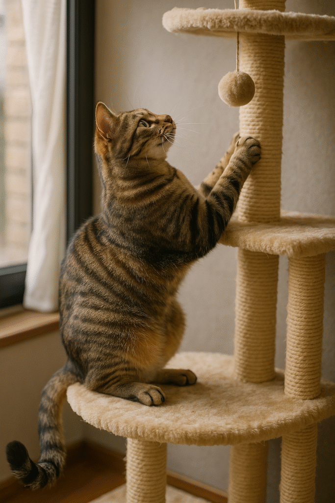 家猫 暮らす キャットタワー