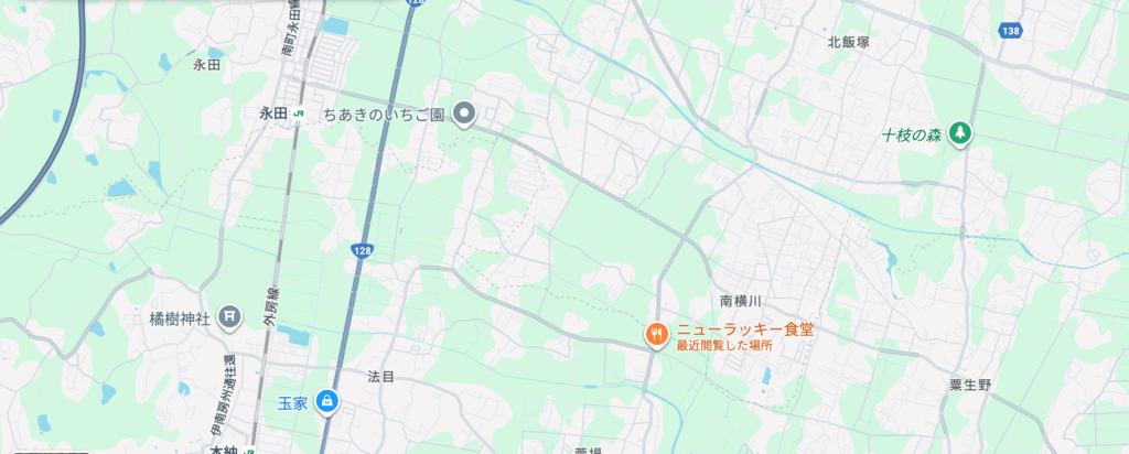 ニューラッキー食堂アクセス