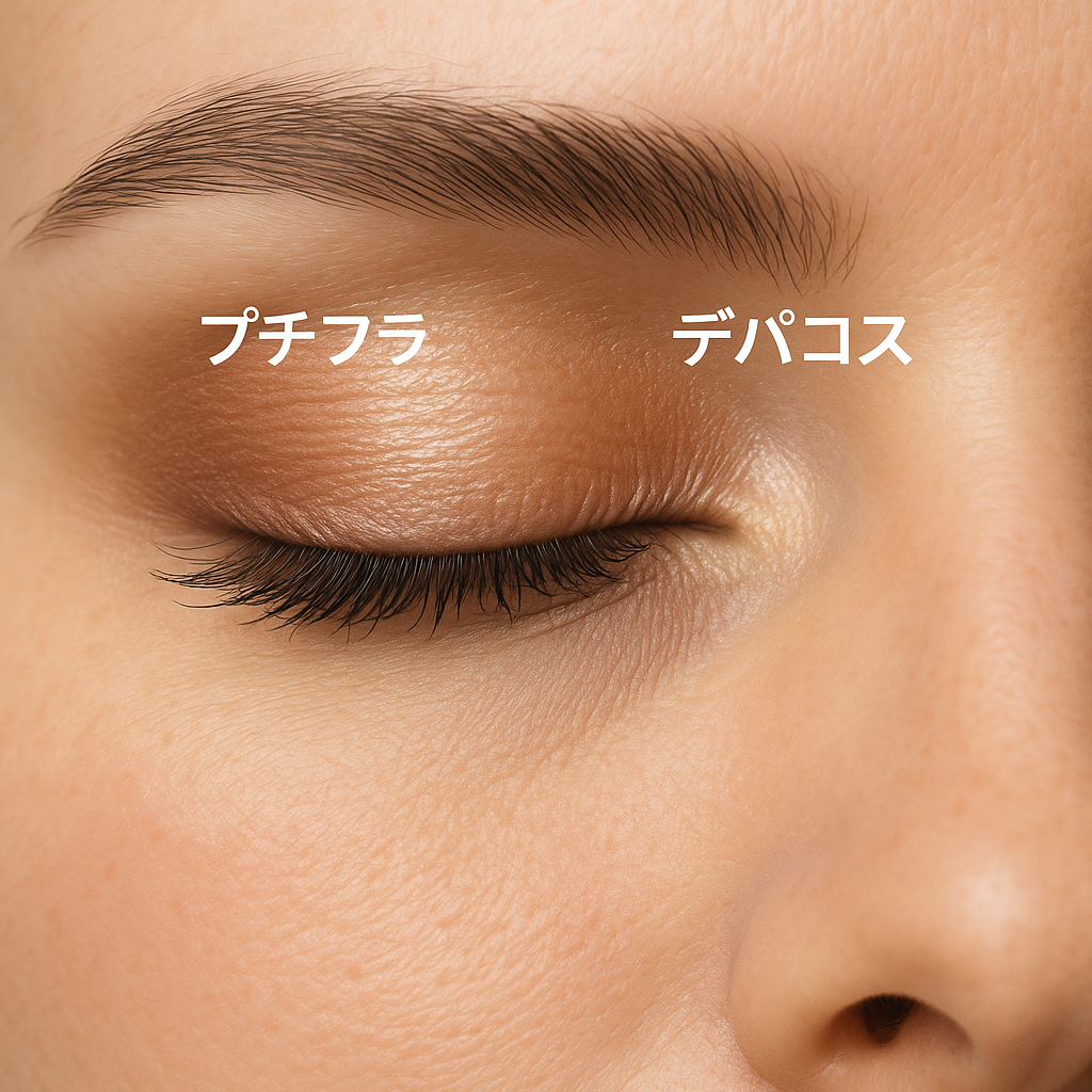 アイシャドウ違い