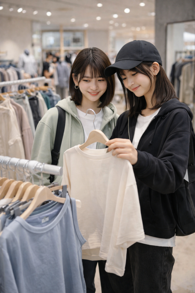 女子高生服選び店舗
