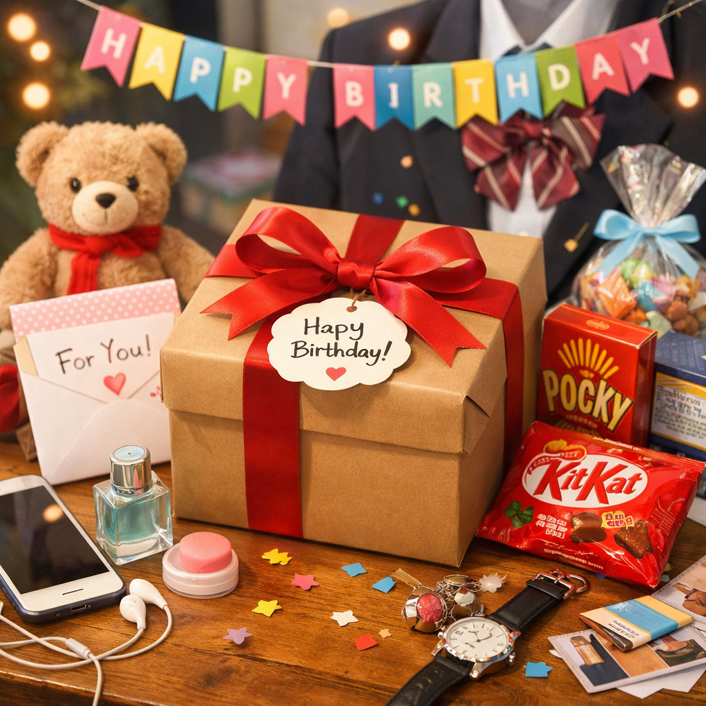 女子高生誕プレ友達サムネイル