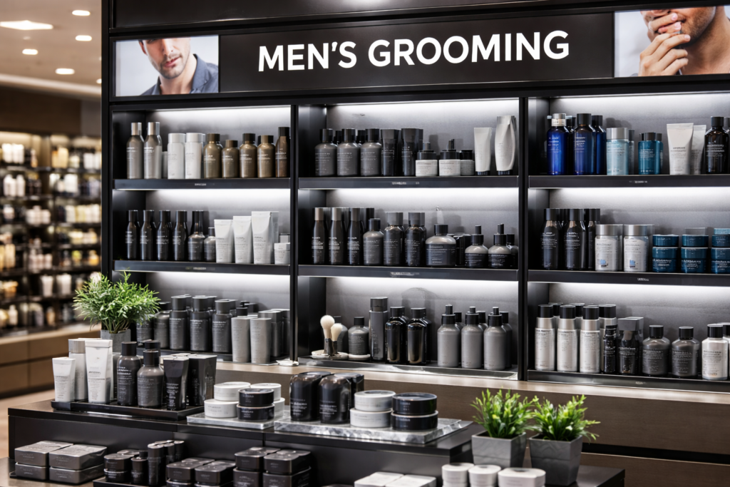 男性化粧品売り場