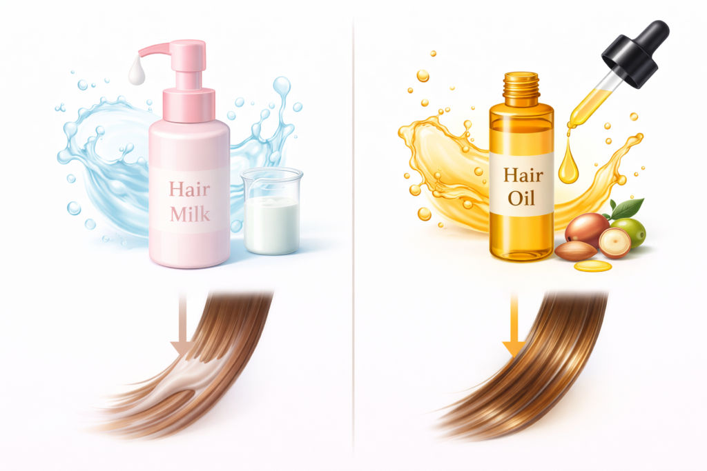 オイル、ミルク 違い