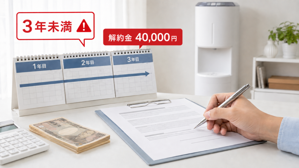 エブリィフレシャスの契約期間と解約金の注意点
